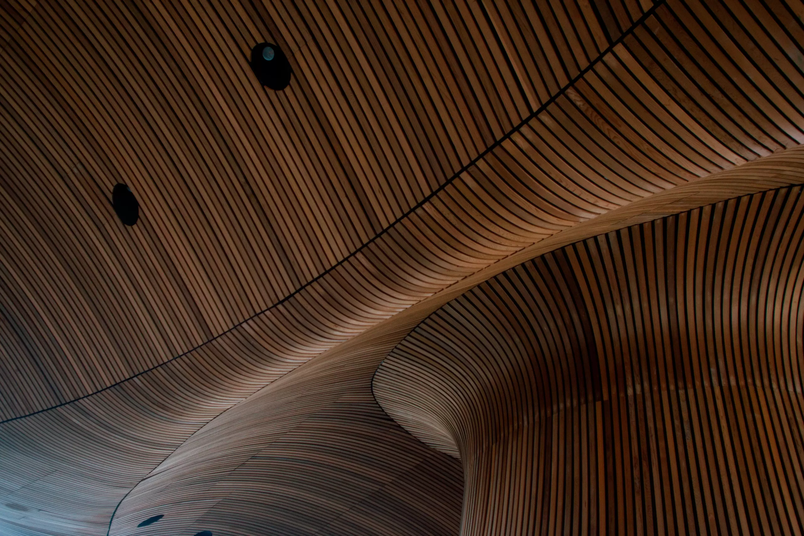 Thermally modified pine, spruce and ash wood – solutions for facades, terraces and interior design