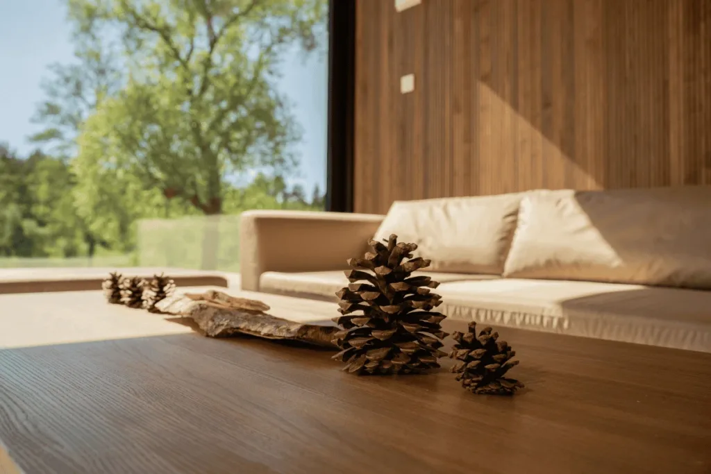 Scandinavian-Style Interior: Wood Ceiling and Wall Cladding